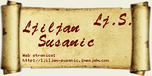 Ljiljan Susanić vizit kartica